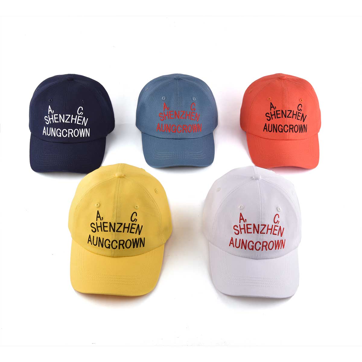 All colours curved brim baseball cap view ACNA2011121