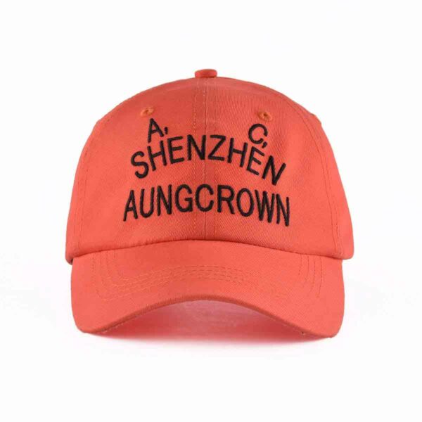All-red-curved-brim-baseball-cap-front-view-ACNA2011121