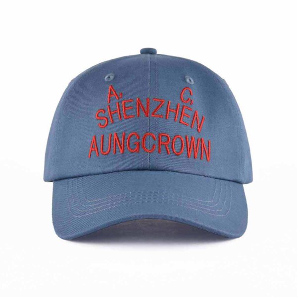 Blue-curved-brim-baseball-cap-front-view--ACNA2011121