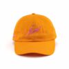 Front view of orange women's baseball hat SFA-210409-2