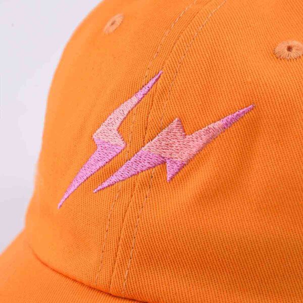 The-embroidered-logo-with-lightning-pattern-of-orange-women's-baseball-hat-SFA-210409-2