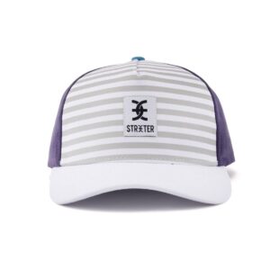 Streeter curved-brim unisex striped baseball hat SFG-210322-6