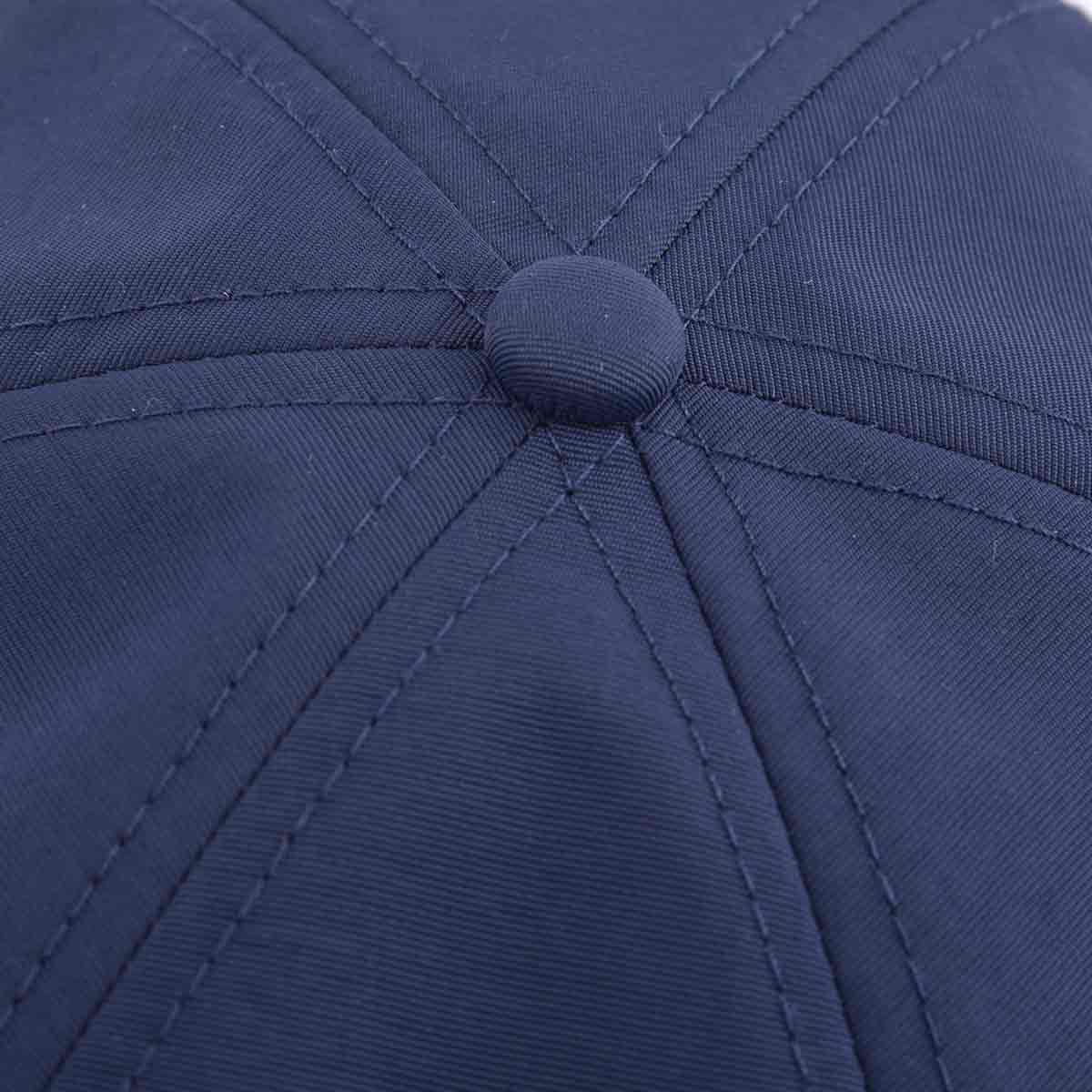 The top button of dark blue nylon baseball cap dad cap KN2102271 The top button of dark blue nylon baseball cap dad cap KN2102271