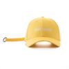 cotton twill baseball cap in yellow SFG-210322-5