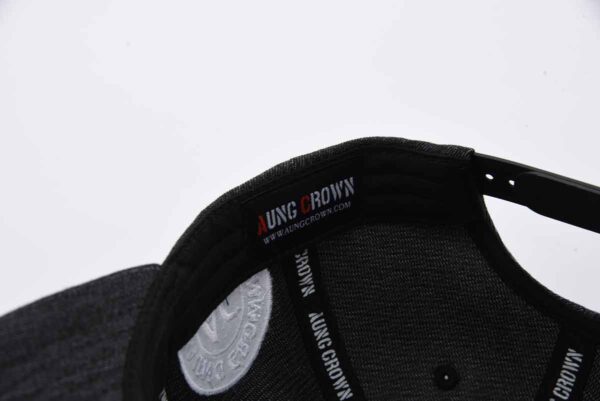 the inner label on the washed baseball cap dark gray SFA-210329-1