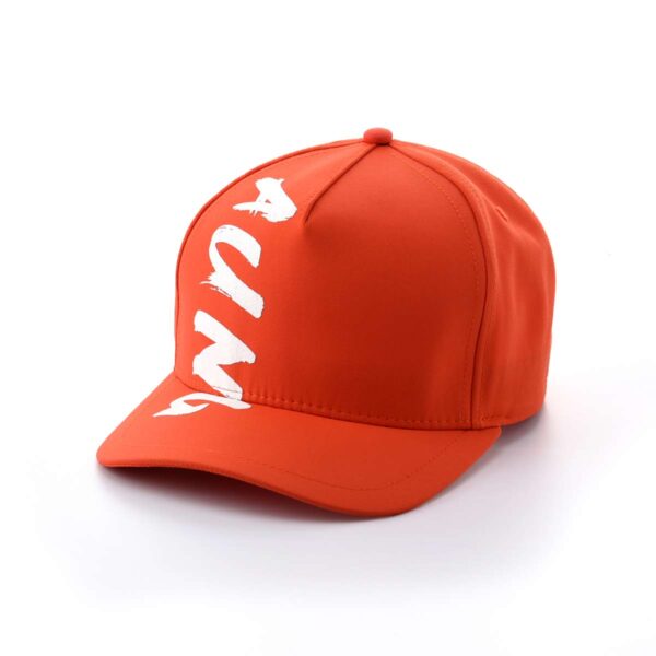 the left side of the red casual baseball cap SFG-210322-3