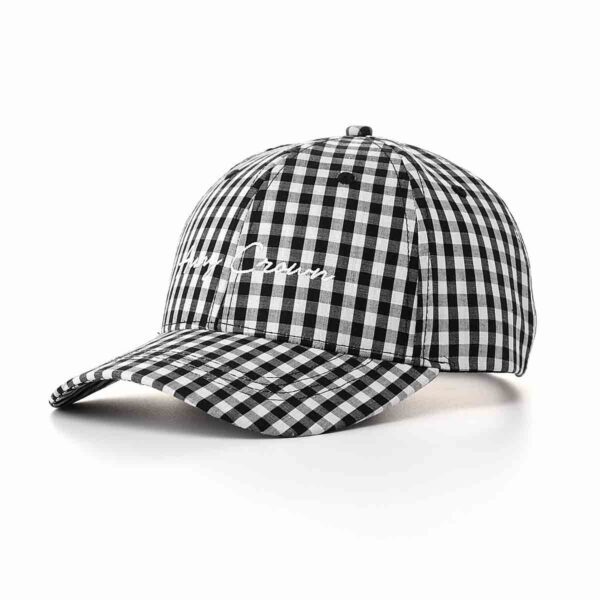 the lleft side of the structured baseball cap