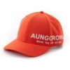 the screen printing letters on the multi color baseball cap in red SFG-210322-1