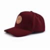 the side of the claret 5 panel baseball cap KN2103051