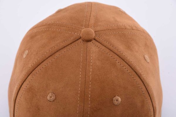 6-panel brown suede baseball cap KN2102021