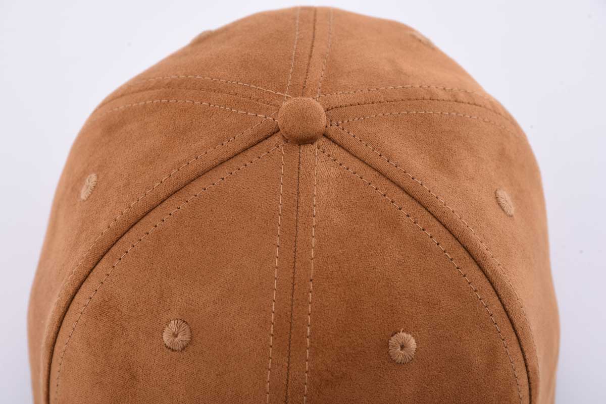 6-panel brown suede baseball cap KN2102021 6-panel brown suede baseball cap KN2102021