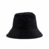 Aung Crown black metal bucket hat at backside SFA-210330-2