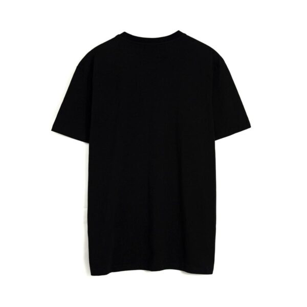 Aung Crown black short sleeve t-shirt with a solid back SFZ-210420-7