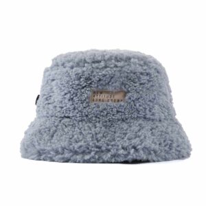 Aung Crown blue shearling bucket hat SFA-210408-1