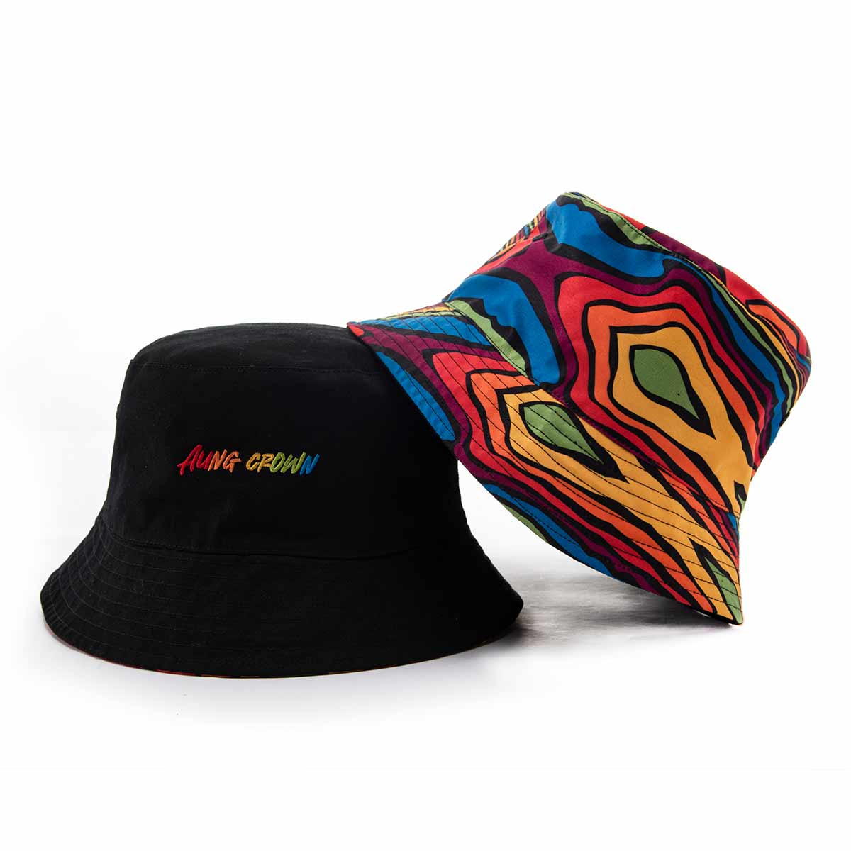 Aung Crown casual reversible bucket hat SFG-210428-1