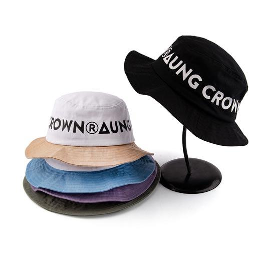 Aung Crown cotton bucket hat KN2102035