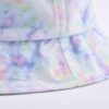 Aung Crown fashion tie dye bucket hat with a short narrow brim KN2103014