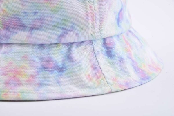 Aung Crown fashion tie dye bucket hat with a short narrow brim KN2103014