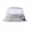 Aung Crown gray bucket hat with top drawstrings SFG-210318-1