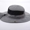 Aung Crown grey bucket hat with adjustable drawstrings KN2101291