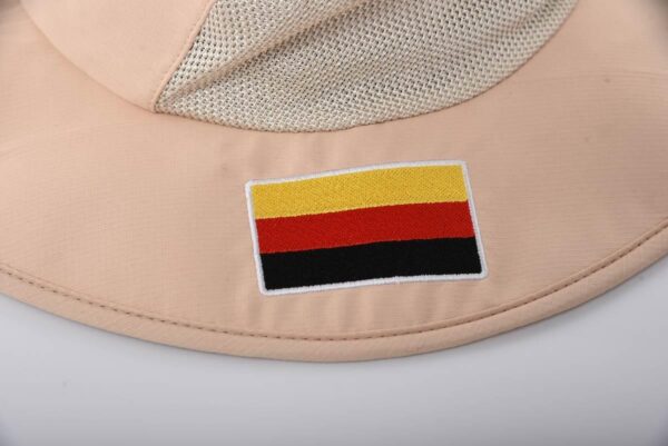 Aung Crown khaki bucket hat safari with German flag on the brim KN2101284