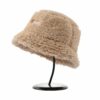 Aung Crown khaki shearling bucket hat SFA-210408-1