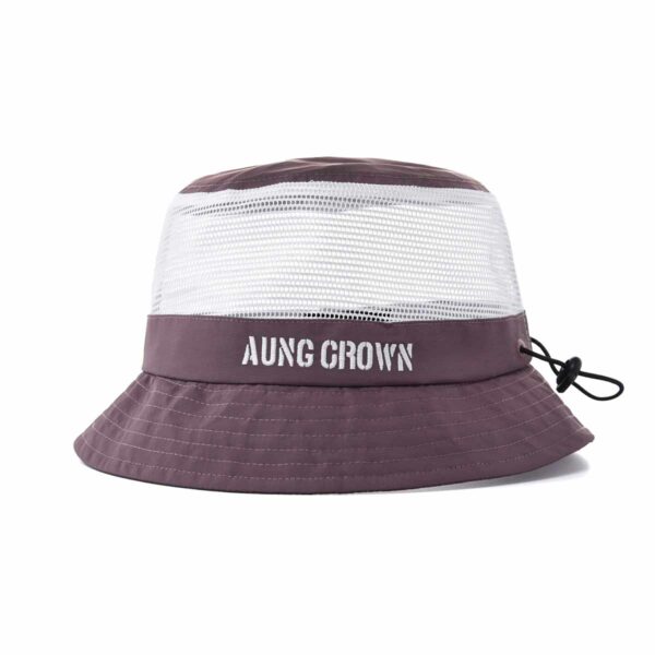 Aung Crown purple mesh bucket hat SFG-210318-1