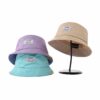 Aung Crown woven bucket hat in khaki, purple, or blue SFA-210406-1