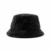 Aung Crown unisex black leather bucket hat SFG-210317-6