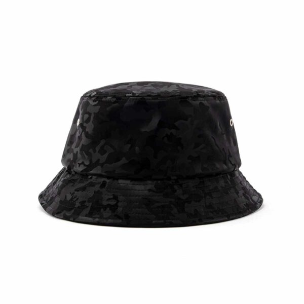 Aung Crown unisex black leather bucket hat SFG-210317-6