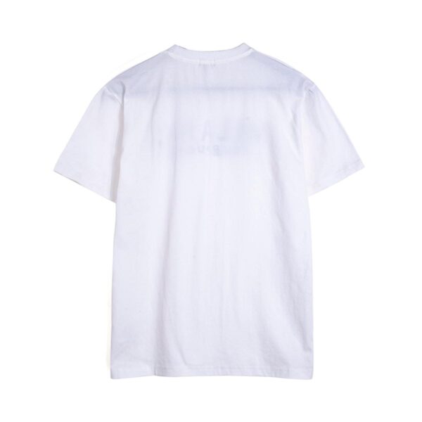 Aung Crown white short sleeve t-shirt with a solid back SFZ-210420-7