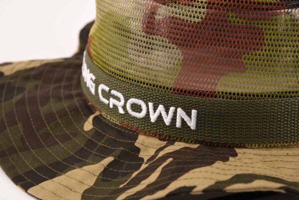 Aung Crown wide brim bucket hat with flat embroidery letters KN2101262