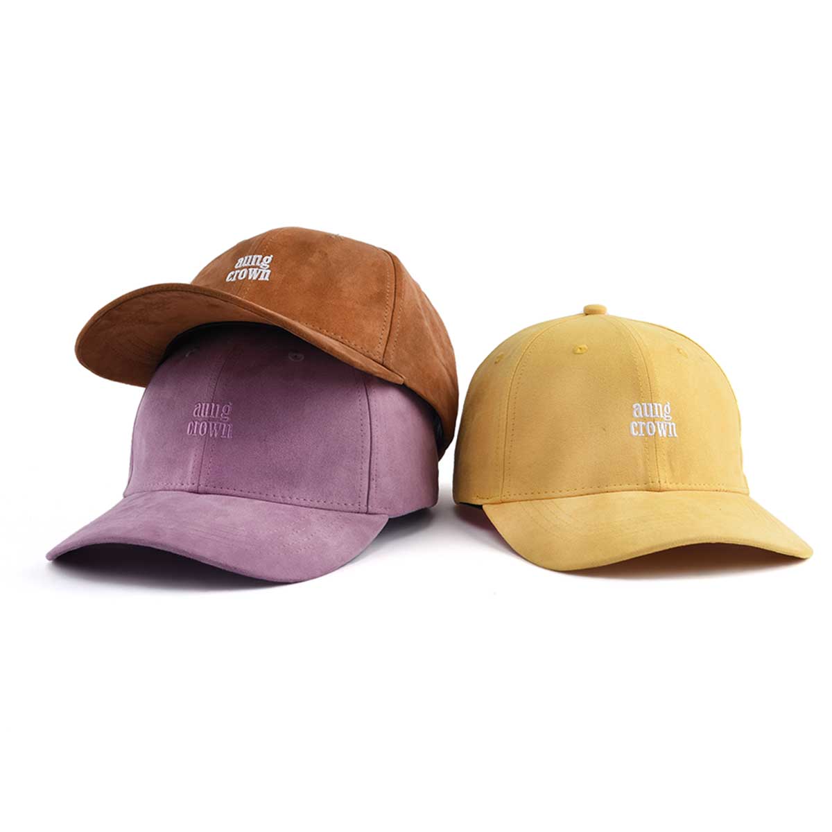 Aung crown suede baseball cap KN2102021