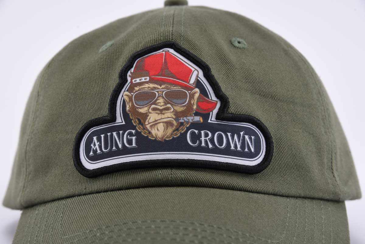 army green baseball cap dad cap 3D embroidery piping applique view KN2101051 army green baseball cap dad cap 3D embroidery piping applique view KN2101051