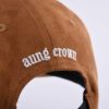 back flat embroidery letter on the brown suede baseball cap KN2102021