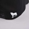 back flat embroidery logo of all black baseball cap KN2012041