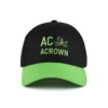 black and green baseball cap front view KN20112505