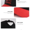 details of the red and black baseball cap KN20112505