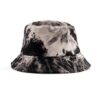 gray-black-white tie-dye knit bucket hat SFG-210512-1