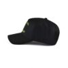 horizontal view for all black baseball cap KN2012041