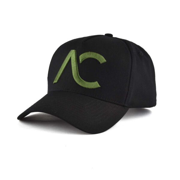 left view for all black baseball cap KN2012041