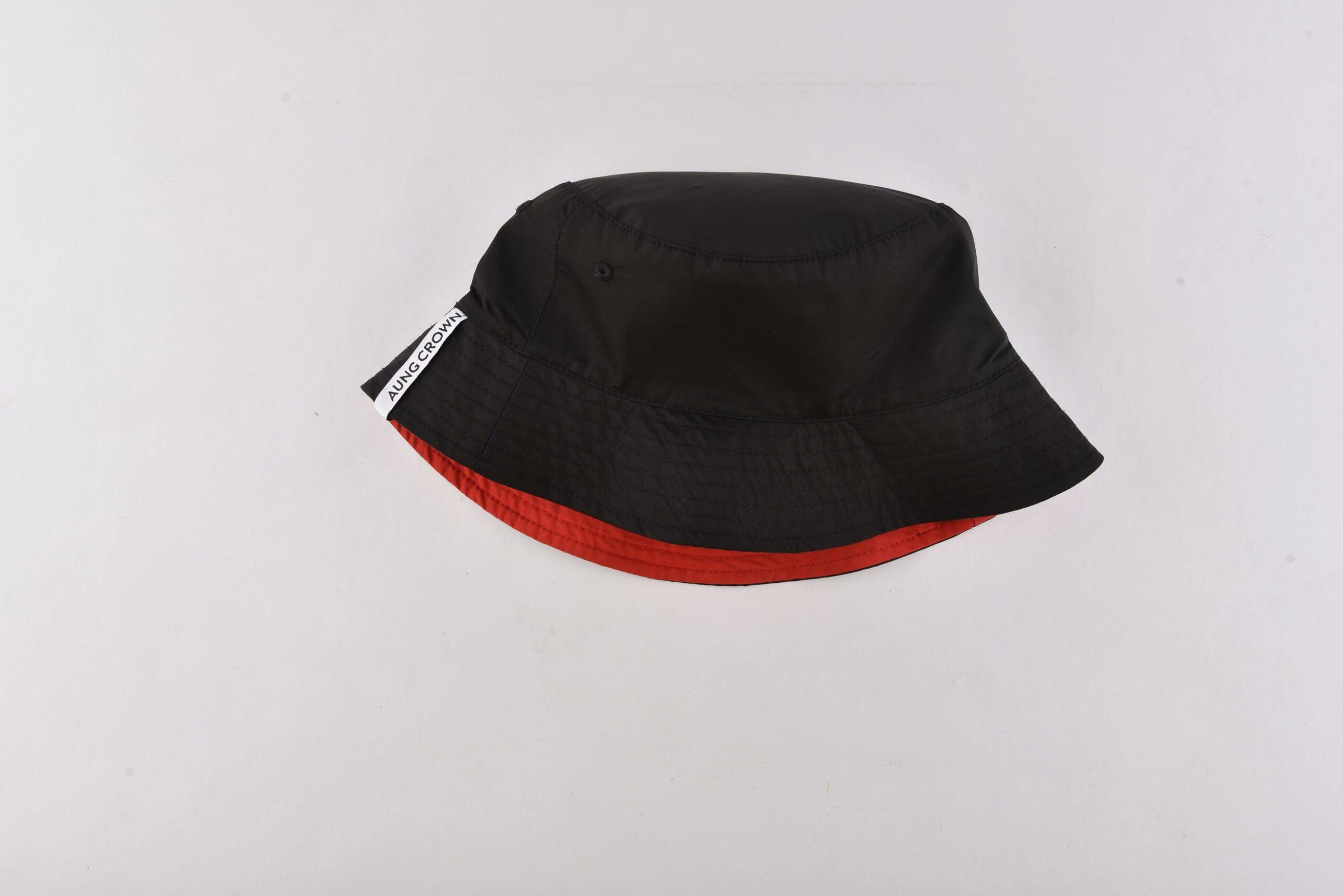 narrow-brim double-sided red and black bucket hat KN2012043 narrow-brim double-sided red and black bucket hat KN2012043