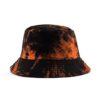 orange-black tie-dye knit bucket hat SFG-210512-1