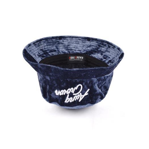 the down view of the Aung Crown blue designer bucket hat womens KN2012231