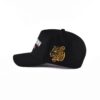 the flat embroidery tiger head on the side of the men's black baseball cap KN2012151