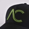 the front 3D embroidery logo of all black baseball cap KN2012041