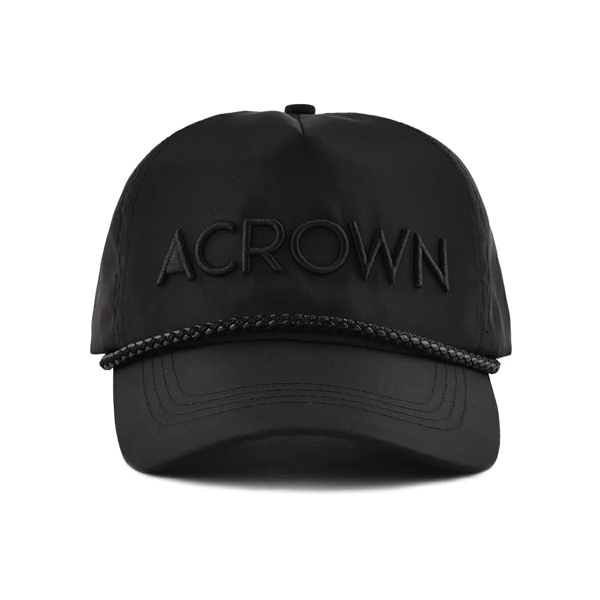 the front view of the black unisex baseball cap KN2012112 the front view of the black unisex baseball cap KN2012112