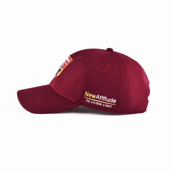 the horizontal view of the claret adjustable baseball cap KN2012082