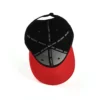 the inner sweatband and tapping of the red and black baseball cap KN20112505