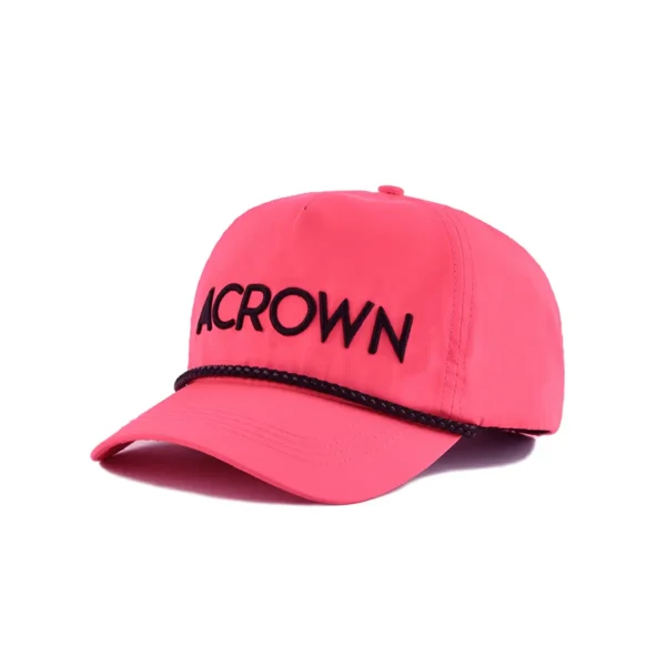 the left side of the pink unisex baseball cap KN2012112